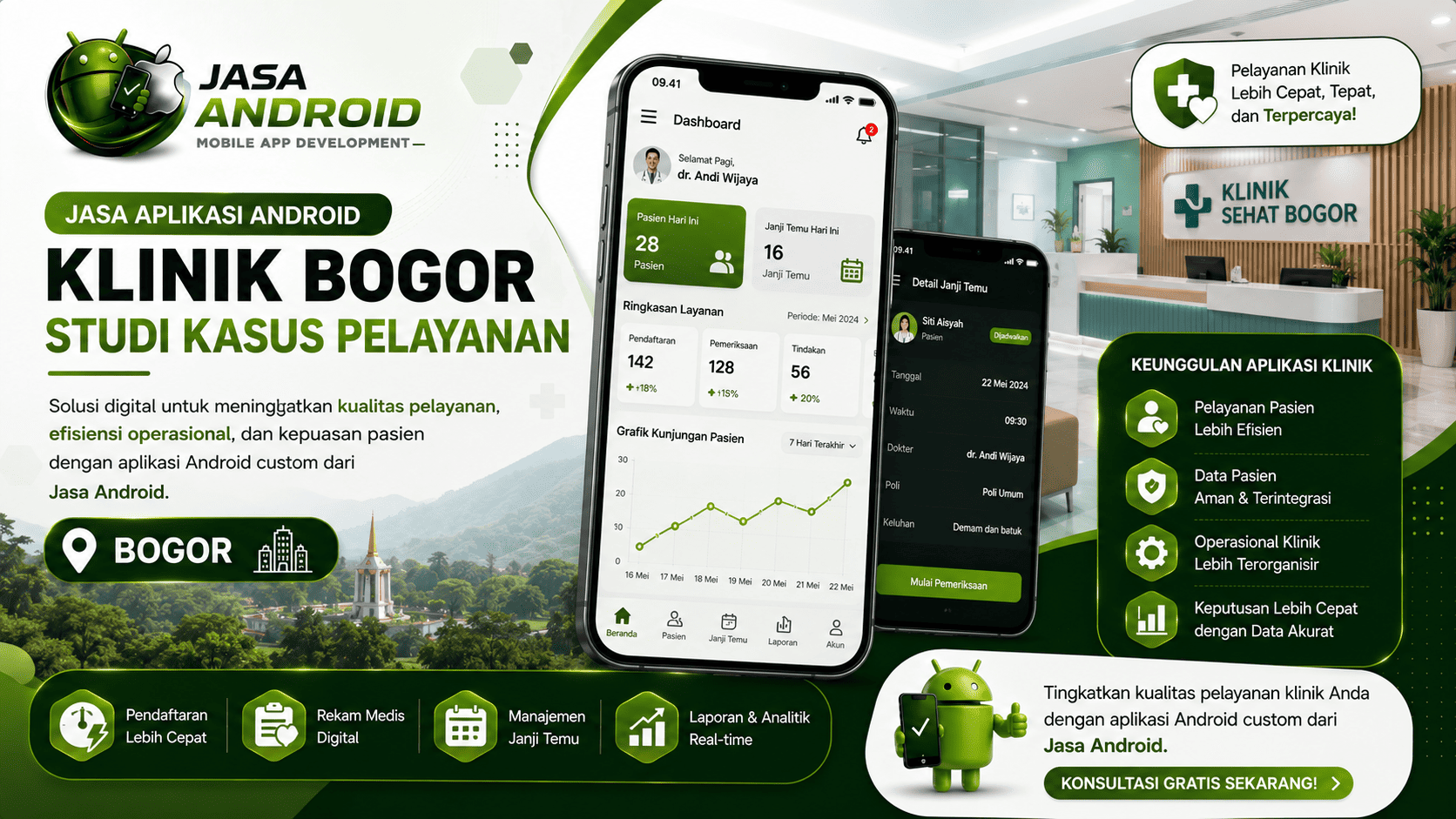 Jasa Aplikasi Android Klinik Bogor Studi Kasus Pelayanan: Transformasi Digital untuk Meningkatkan Kualitas Layanan Pasien